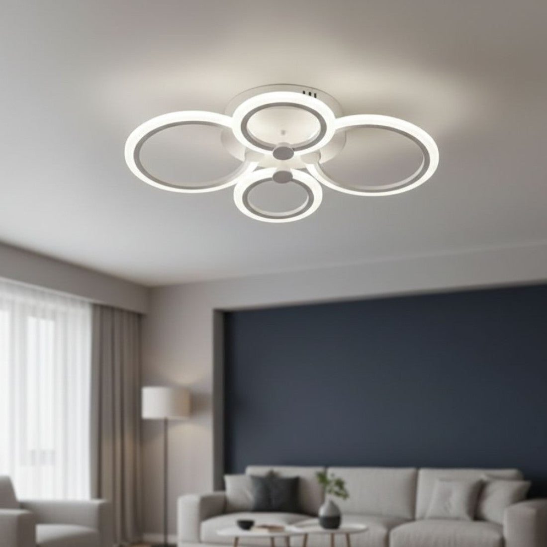 Lustra Cerc LED Alb
